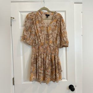 Bloomingdale’s Aqua floral dress XL